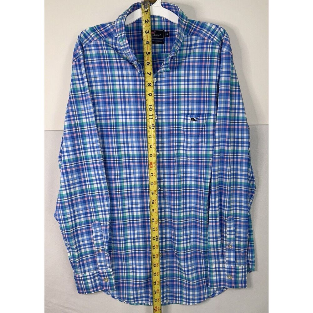 Vineyard Vines Performance Mens M Blue & Multicolor Classic Fit Tucker Shirt‎ - Picture 5 of 6